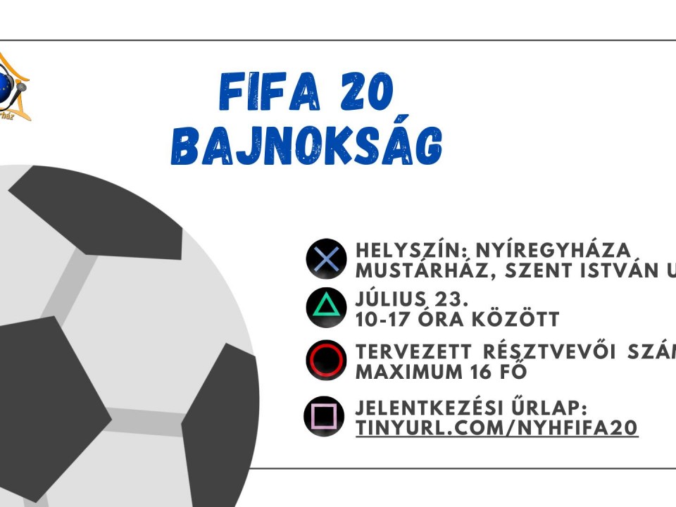 FIFA 20  PS4 bajnokságot szervez a Mustárház