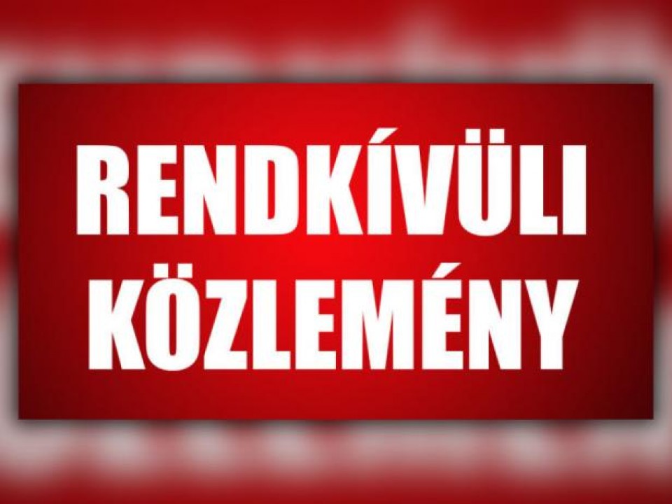 A nyíregyházi operatív munkacsoport közleményt adott ki