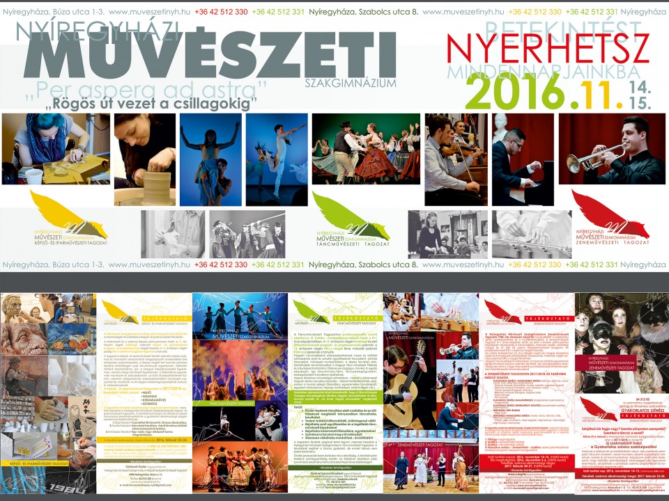Nyílt tanítási nap a Művészeti Szakgimnáziumban: ,,Rögös út vezet a csillagokig"