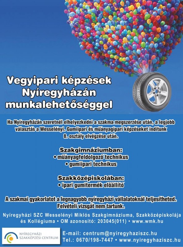 Vegyipari képzések Nyíregyházán munkalehetőséggel