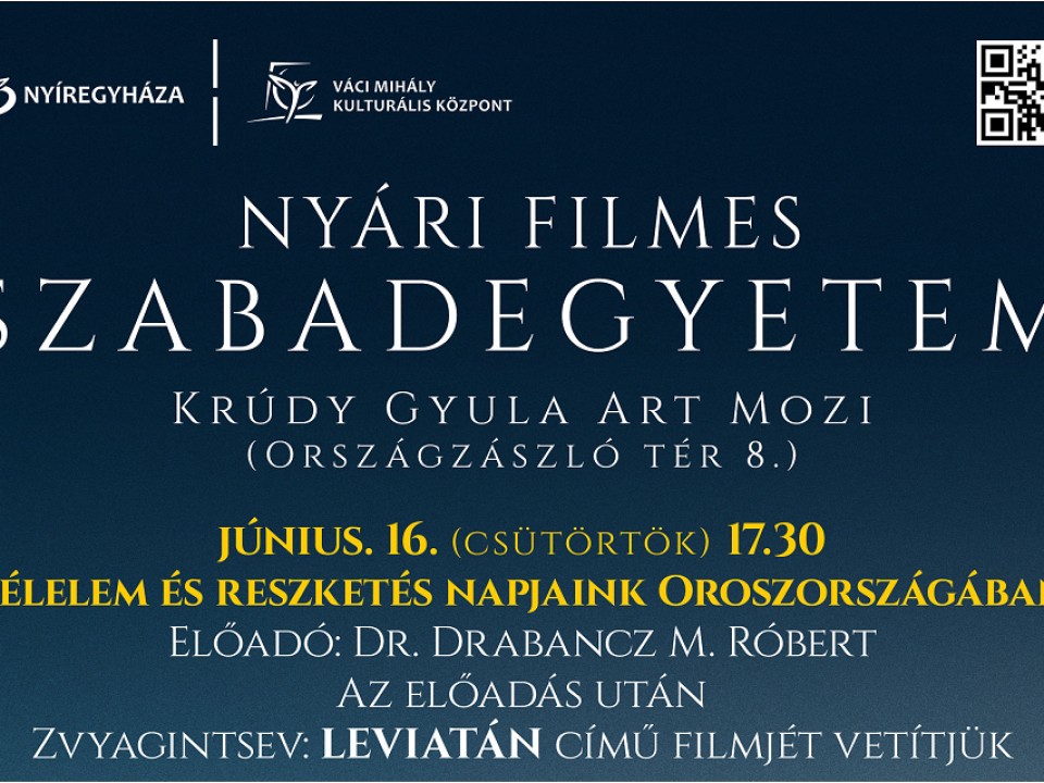 Nyári Filmes Szabadegyetem a Krúdy Art Moziban