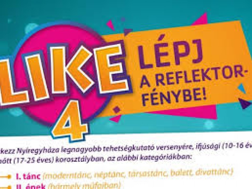 Október 8-ig még lehet jelentkezni a LIKE 4-re!