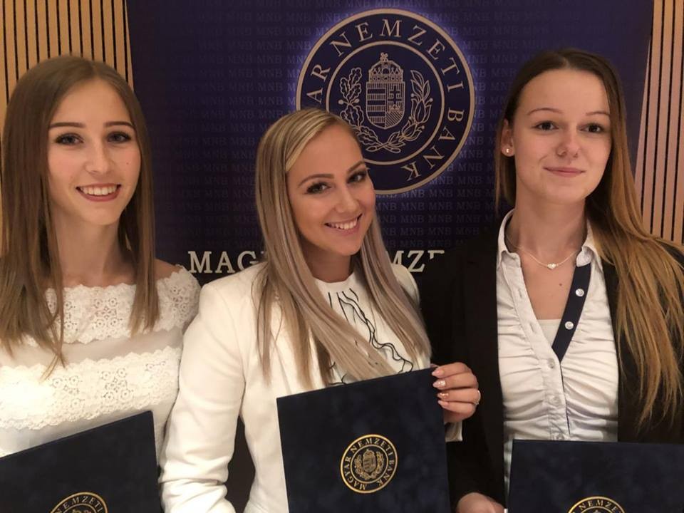 MNB kiválósági ösztöndíjat kapott a Nyíregyházi Egyetem három hallgatója