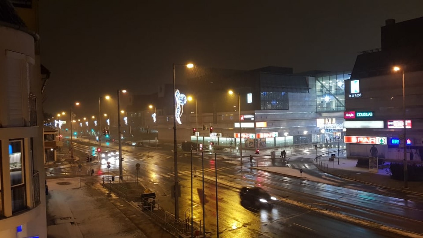 Újra havazik Nyíregyházán - Bejött az időjárás előrejelzés