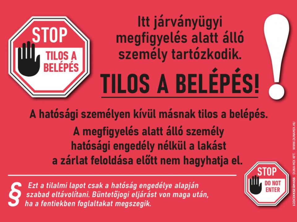Már közel 500 házi karantént rendeltek el