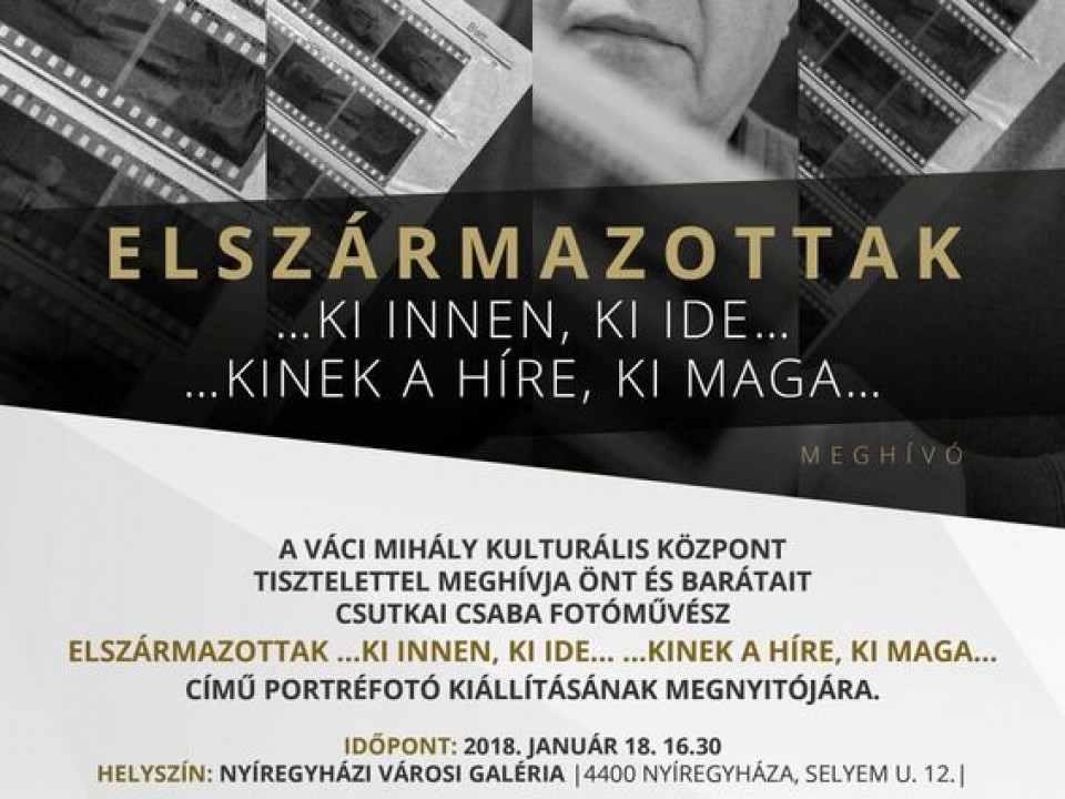 Portréfotó kiállítás a Városi Galériában