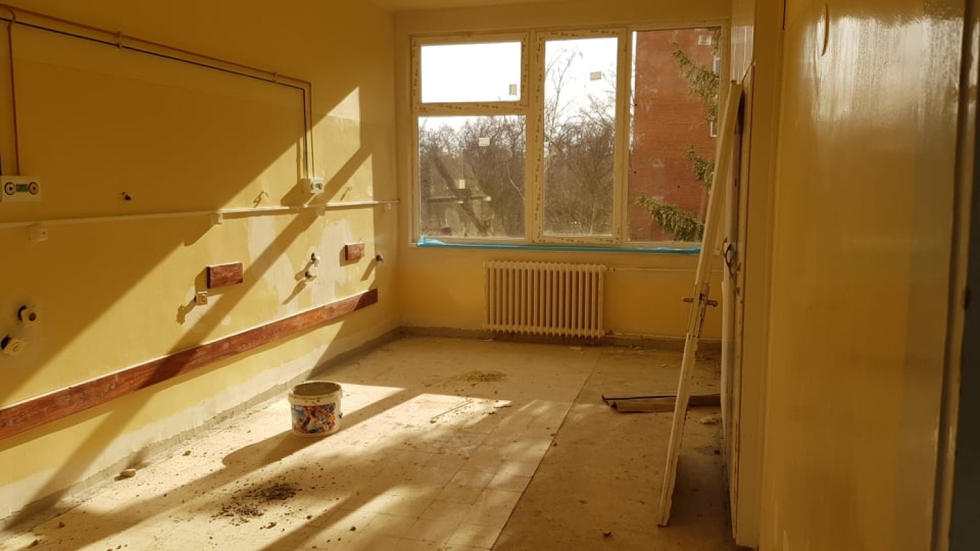 Megszépül a Sóstói úti kórház - Gőzerővel folyik a munka