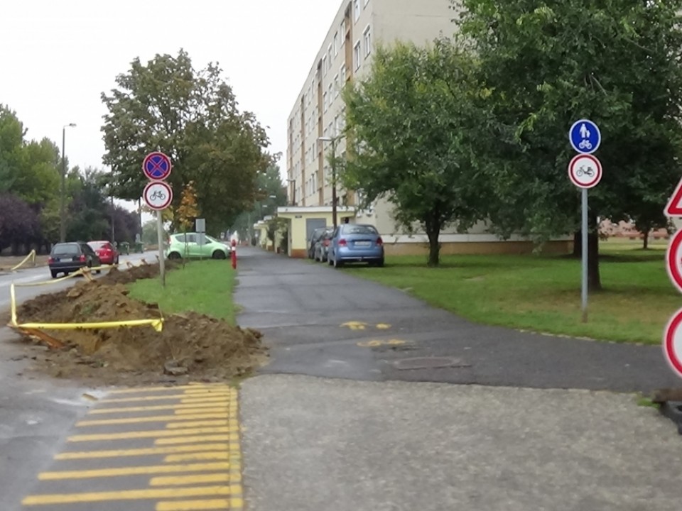 A Szalag utca is megújúl 