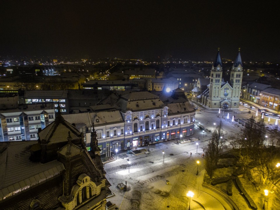 Havas drónfelvételek a belvárosról