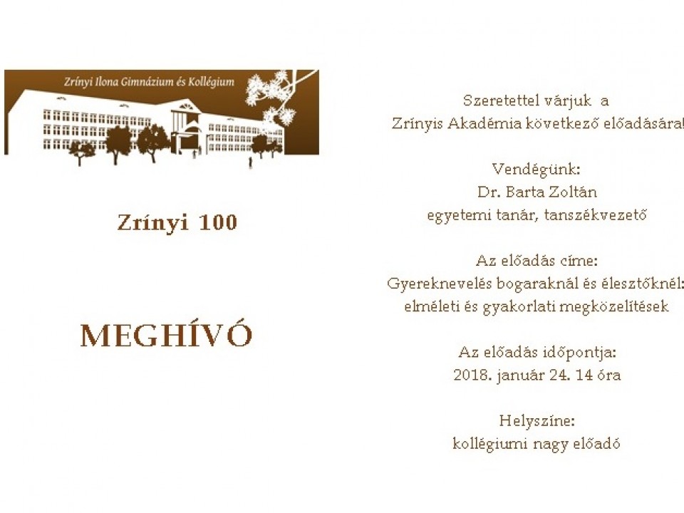 Újra Zrínyis Akadémia