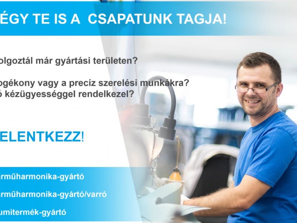 Dolgozz te is a Hübner-H Kft-nél - Jelentkezz most! Részletek a cikkben!