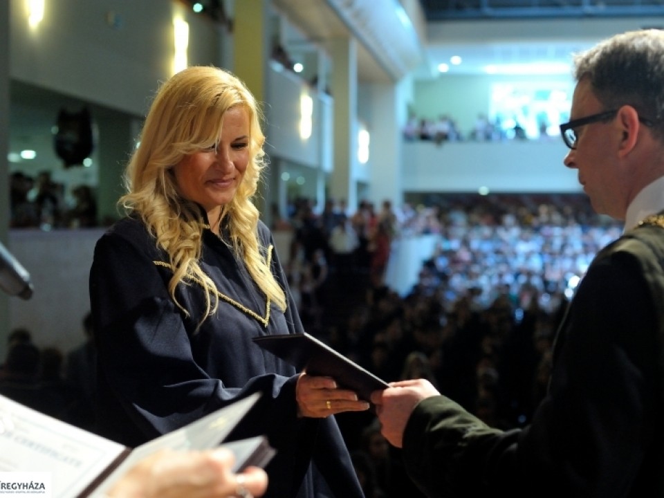Diplomaosztó a Nyíregyházi Egyetemen