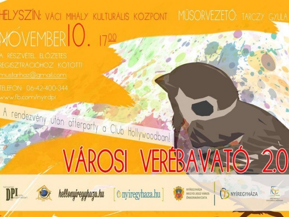 Városi Verébavató pénteken!