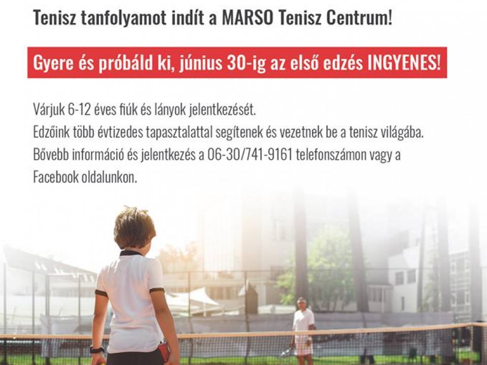 Gyere és próbáld ki Te is a teniszt!