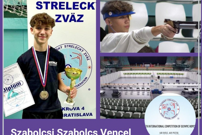 Olimpiai reménységek között a dobogón a vasváris Szabolcsi Szabolcs Vencel