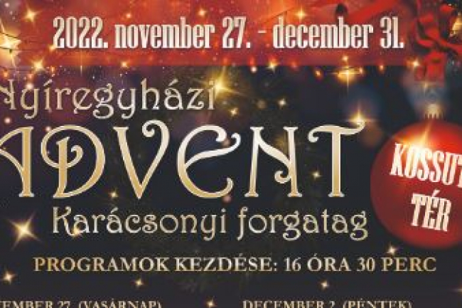 Az Adventi Karácsonyi forgatag első hete! Programokért kattints ide!