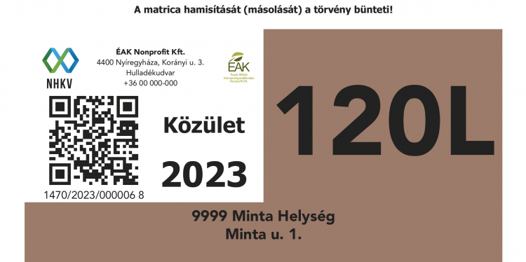Érkezik a „kuka" matrica