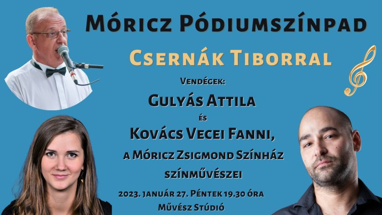 Új, zenés Móricz Pódiumszínpad programsorozat indul a Művész Stúdióban