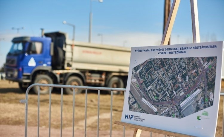 Forgalomkorlátozások a Nagykörút délnyugati szakaszának négysávosításánál