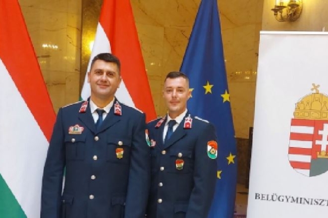 Bátorságért Érdemjelet kapott két nyíregyházi hivatásos tűzoltó