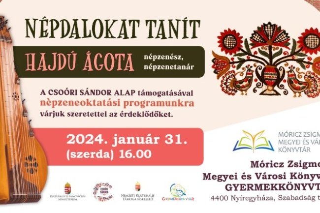 Tanuljunk népdalokat Hajdú Ágotával!
