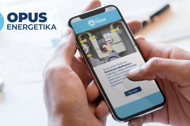 Önleolvasó mobilapplikáció az OPUS TIGÁZ-nál