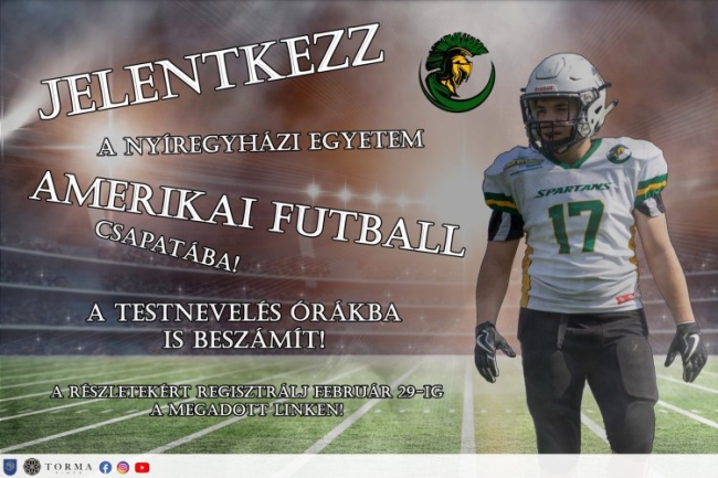 Az az álmuk, hogy saját amerikaifutballcsapata legyen a Nyíregyházi Egyetemnek