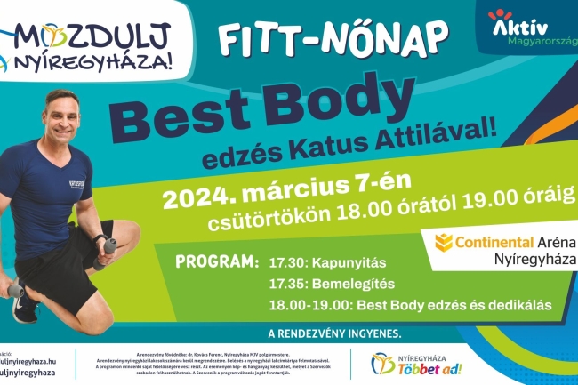 „Fitt- Nőnap” Katus Attilával