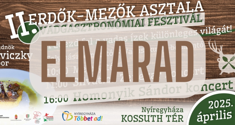 Nemzeti gyásznap – Elmarad a Vadgasztronómiai Fesztivál