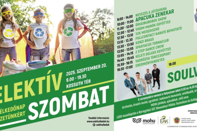 Jön a Szelektív Szombat- Egy izgalmas nap az egész családnak