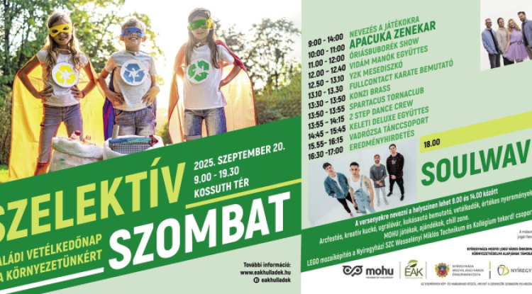 Jön a Szelektív Szombat- Egy izgalmas nap az egész családnak