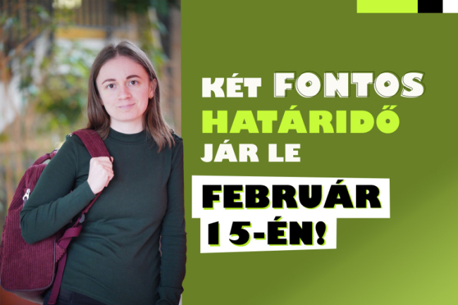 Már csak 5 nap - Két fontos határidő jár le február 15-én éjfélkor!