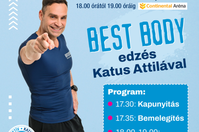 Fitt-Nőnapot tartanak a Continental Arénában Katus Attilával