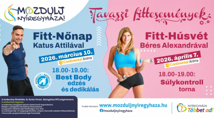 Tavaszi fitt események Nyíregyházán – mozgásban a nőnap és a húsvét is