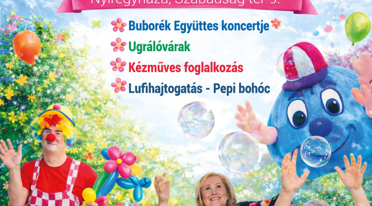 Bóbita Buli – családi nap várja a gyerekeket és szülőket Nyíregyházán