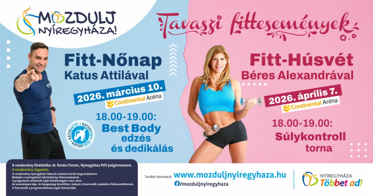 Tavaszi fitt események Nyíregyházán – mozgásban a nőnap és a húsvét is