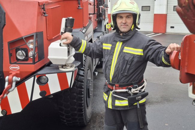 Az ország egyik legjobb tűzoltója lett a nyíregyházi Donka Tamás
