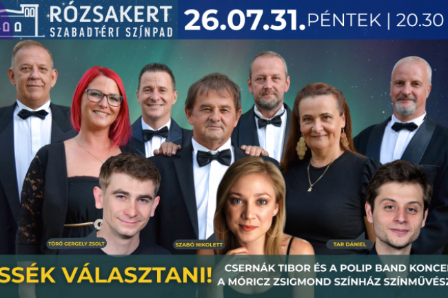 „Tessék választani!” – retro slágerek csendülnek fel a Rózsakertben