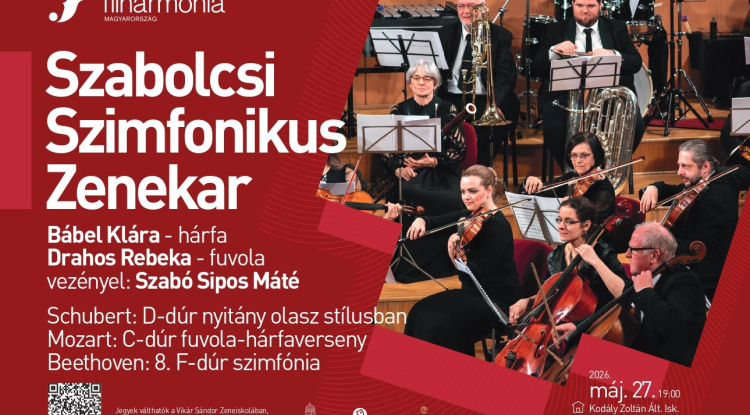 Világhírű mesterek művei csendülnek fel a Szabolcsi Szimfonikus Zenekar koncertjén