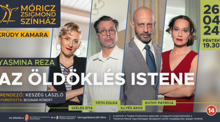 Feszült játszma a Krúdy Kamarában – „Az öldöklés istene” Nyíregyházán