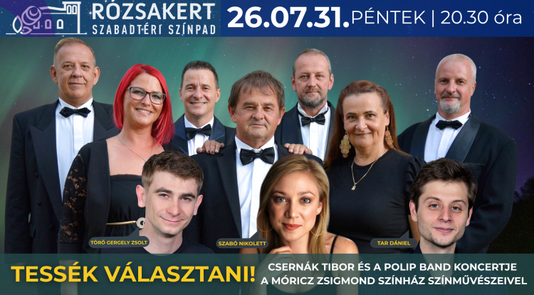 „Tessék választani!” – retro slágerek csendülnek fel a Rózsakertben