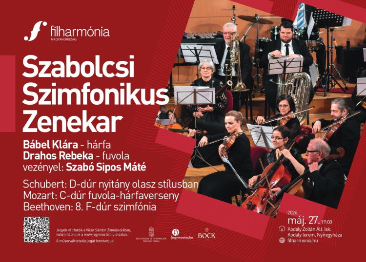 Világhírű mesterek művei csendülnek fel a Szabolcsi Szimfonikus Zenekar koncertjén