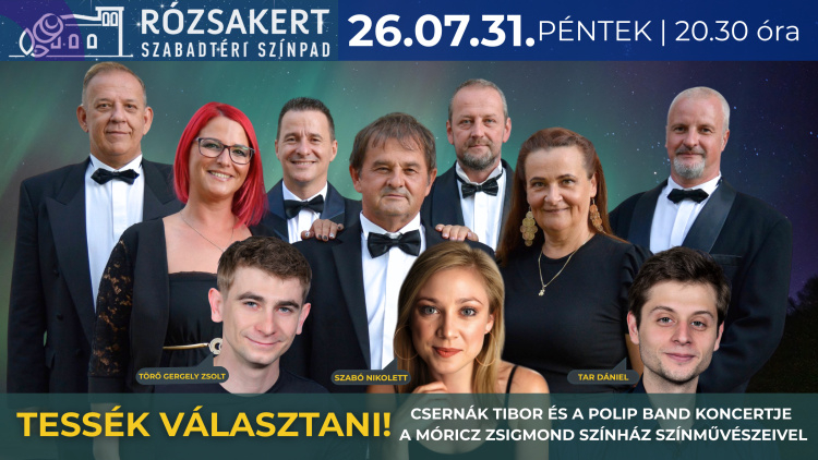 „Tessék választani!” – retro slágerek csendülnek fel a Rózsakertben