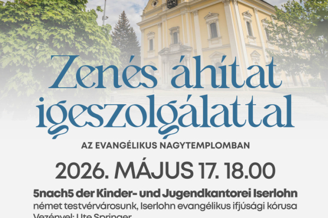 Németországi testvérvárosból érkezik ifjúsági kórus Nyíregyházára