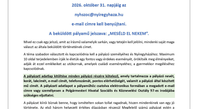 Pályázatot hirdettek nyugdíjasok számára életutak, emlékek és személyes történetek megörökítésére