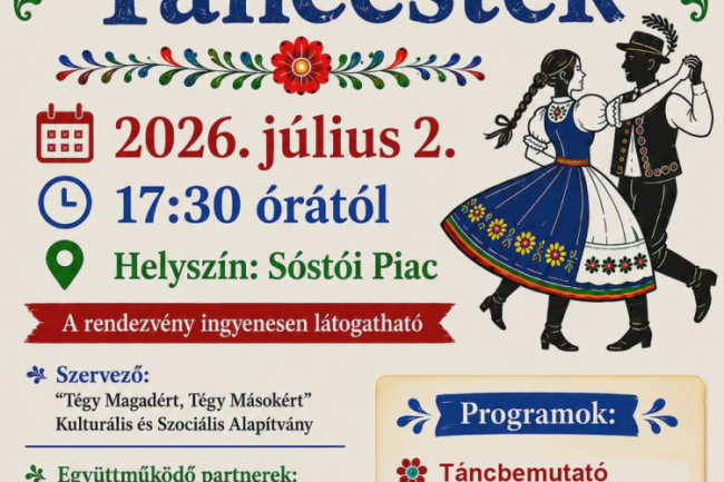 Folk és tánc tölti meg a Sóstói Piacot július elején