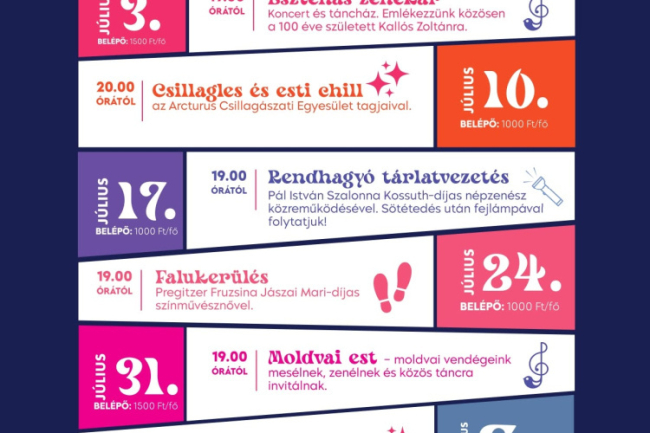 Estikézés a Sóstói Múzeumfaluban – különleges nyári esték várják a látogatókat