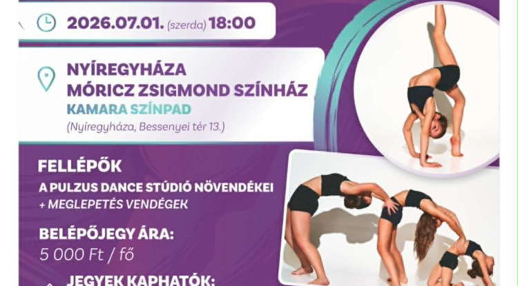 Jótékonysági táncgálára készül a Pulzus Dance Nyíregyházán