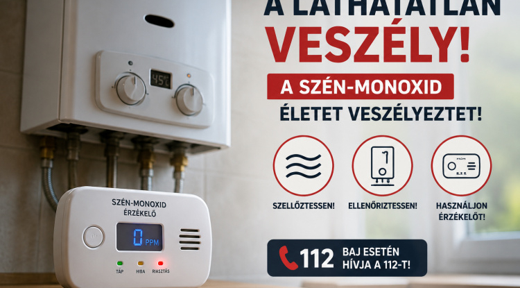 Ilyen van? - Három nyíregyházi lakásban is jelzett a szén-monoxid-érzékelő egyetlen nap alatt