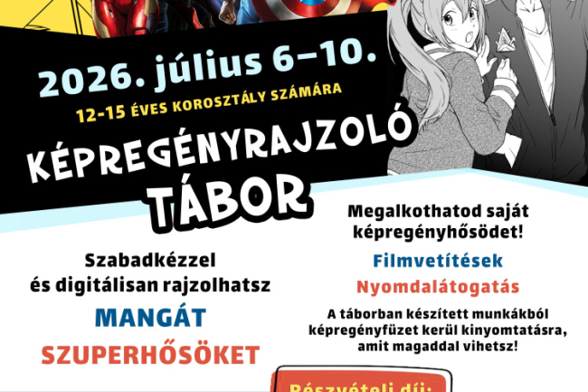 Képregényhősök születnek a könyvtárban – még lehet jelentkezni a nyári alkotótáborba